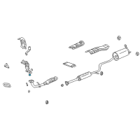 OEM 2002 Honda Insight Gasket, Exhuast Flexible Diagram - 18229-S3Y-J01