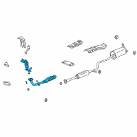 OEM 2002 Honda Insight Converter, Exhuast Diagram - 18260-PHM-A00