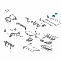 OEM Lexus IS F Lamp Assembly, Rear Room Diagram - 81250-48010