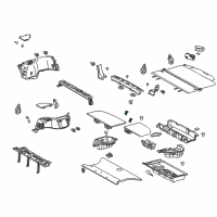 OEM Lexus RX350 Lock Sub-Assy, Deck Board Diagram - 58405-48010