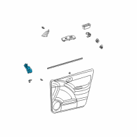 OEM 2004 Toyota Camry Window Switch Diagram - 84820-AE012