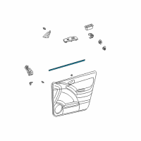 OEM 2003 Toyota Matrix Weatherstrip Diagram - 68171-01040