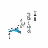 OEM 2002 Oldsmobile Intrigue Front Lower Control Arm Assembly Diagram - 10328906