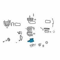 OEM 2007 Jeep Wrangler Engine Intake Manifold Lower Diagram - 4781035AP