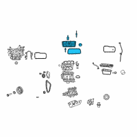 OEM Jeep Cover-Cylinder Head Diagram - 4648976AD