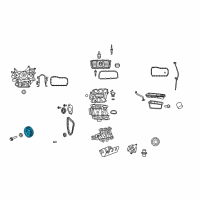 OEM 2008 Jeep Wrangler DAMPER-CRANKSHAFT Diagram - 4666099AB