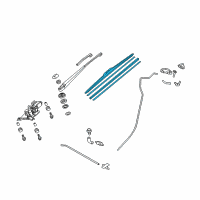 OEM Honda Accord Crosstour Blade, Rear (525Mm) Diagram - 76730-TP6-A02