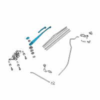 OEM Honda Crosstour Arm, Rear Wiper Diagram - 76720-TP6-A01