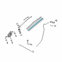 OEM Honda Accord Crosstour Rubber, Blade (525Mm) Diagram - 76732-TP6-A02