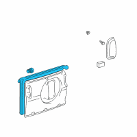 OEM 1998 Toyota RAV4 Weatherstrip, Back Door Diagram - 67881-42020