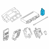 OEM 2014 BMW 320i Radio Remote Control Receiver Diagram - 61-35-8-706-502