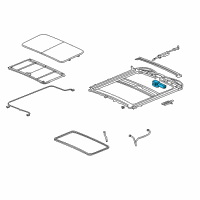 OEM Chevrolet Suburban 1500 Motor, Sun Roof Actuator Diagram - 15163056