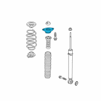 OEM 2017 Honda CR-V Rubber, RR. Shock Absorber Mounting Diagram - 52670-TLA-A02