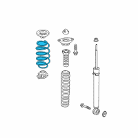 OEM 2019 Honda CR-V Spring, Rear Diagram - 52441-TLA-A52