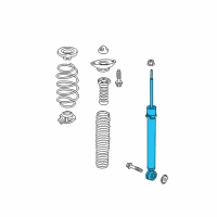 OEM Honda CR-V Shock Absorber Unit, Rear Diagram - 52611-TLA-A51