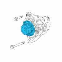 OEM 2010 Honda Fit Pulley Diagram - 31141-RB0-004