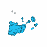 OEM 2012 Ford F-150 Composite Headlamp Diagram - DL3Z-13008-A