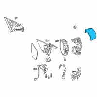 OEM 2021 Honda Civic Housing Cap (Modern Steel Metallic) Diagram - 76251-TBA-A21ZF