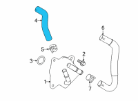 OEM 2022 Lexus NX350h Hose, Water By-Pass Diagram - 16261-25050