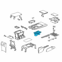 OEM 2017 Acura RDX Holder Assembly, Cup (Graphite Black) Diagram - 77230-TX4-A01ZA
