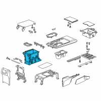 OEM Acura RDX Box, Console (Graphite Black) Diagram - 83405-TX4-A01ZA