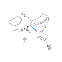 OEM Infiniti Stay Assembly - Trunk Lid Diagram - 84430-JL01B