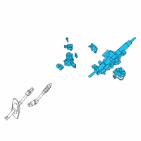 OEM 2015 Toyota Tundra Column Assembly Diagram - 45250-0C240