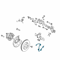 OEM Hyundai Elantra Cable Assembly-ABS.EXT, LH Diagram - 91920-F2000