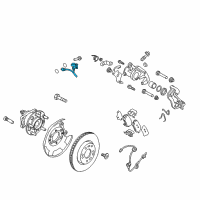 OEM 2017 Hyundai Elantra Hose-Rear Wheel LH Diagram - 58737-F2300