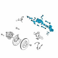 OEM 2019 Hyundai Elantra Caliper Kit-Rear Brake, RH Diagram - 58311-F3A30