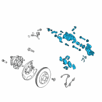 OEM 2017 Hyundai Elantra Brake Assembly-Rear Wheel, LH Diagram - 58210-F3300