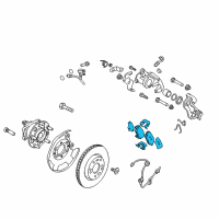 OEM 2018 Hyundai Elantra Rear Disc Brake Pad Kit Diagram - 58302-F3A30