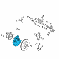 OEM 2019 Hyundai Elantra Extra Bracket, LH Diagram - 58390-F2000