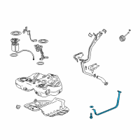 OEM 2013 Chevrolet Malibu Tank Strap Diagram - 13329334