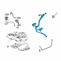 OEM 2010 Buick LaCrosse Pipe Asm-Fuel Tank Filler Diagram - 20930015