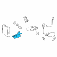 OEM 2013 Lexus ES350 Transmitter, Tire Pressure Monitor Diagram - 8976B-33011