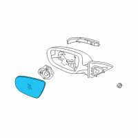 OEM Kia Optima Outside Rear View G/Holder Assembly, Left Diagram - 876112T110