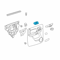 OEM 2012 Cadillac Escalade EXT Handle Asm-Rear Side Door Inside *Cashmere Diagram - 22861093