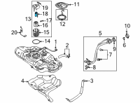 OEM Hyundai Elantra Fuel Pump & Tube Assembly Diagram - 31119-L1000