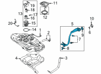 OEM 2021 Hyundai Elantra Filler Neck Assembly-Fuel Diagram - 31030-AA500
