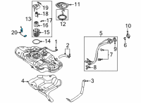 OEM 2022 Hyundai Elantra Sender Assy-Fuel Pump Diagram - 94460-AA000