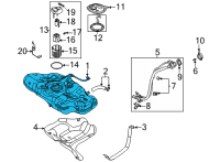 OEM 2022 Hyundai Elantra Tank Assembly-Fuel Diagram - 31150-AA500