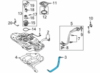 OEM 2021 Hyundai Elantra Band Assembly-Fuel Tank LH Diagram - 31210-AA000