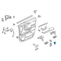 OEM 2021 Honda Passport Switch Assy., Power Tailgate &Fuel Lid Diagram - 35800-TG7-A11