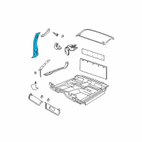 OEM 1997 Dodge Dakota Pillar Panels Diagram - 5DY82LAZAB