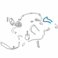 OEM 2002 Honda Accord Hose, Return (Lh Mt) Diagram - 53734-S84-A01