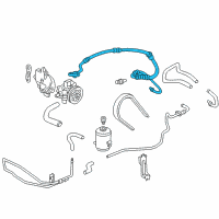 OEM 2000 Honda Accord Hose, Feed Diagram - 53713-S84-A04