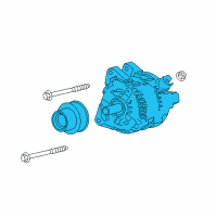 OEM 2014 Ford Fiesta Alternator Diagram - D2BZ-10346-A