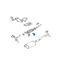 OEM 1994 GMC Sonoma Bracket-Exhaust Muffler Front Hanger Diagram - 15648266