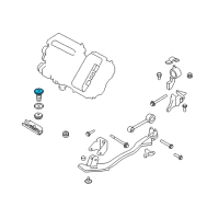 OEM 2005 Ford Escape Engine Support Insulator Diagram - YL8Z-6B072-AA